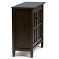 thumbnail image 2 of Simpli Home Warm Shaker 32 inch Wide Solid Wood Transitional Low Storage Cabinet in Tobacco Brown, 2 of 11
