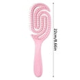 thumbnail image 3 of Ventilated Hollow Spiral Hair Brush, Wet & Dry Detangling Comb with Ergonomic Handle, Scalp Massage Hair Styling Brush, 3 of 4