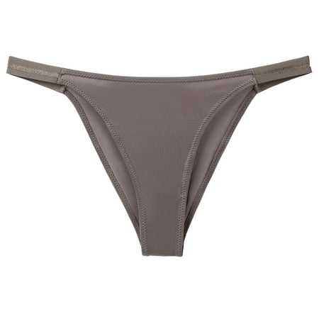 Puawkoer Thong for Women Cotton Pads Underwear for Women Plus Size Underwear Low Rise Panties for Women Bikini Brief Woman G String Thongs