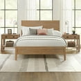 thumbnail image 3 of Alaterre Furniture Arden Platform Queen Bed Frame, 6 Drawers, Ample Storage, Sleek Design, Durable Wood, Modern Furniture, Light Driftwood, 3 of 13