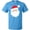 Pacific Blue, variant on Inktastic Santa Claus, Smiling Santa, Red Hat, White Beard T-Shirt