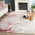 thumbnail image 3 of SAFAVIEH Meadow Felicity Abstract Area Rug, Light Grey/Pink, 6'7" x 6'7" Square, 3 of 11