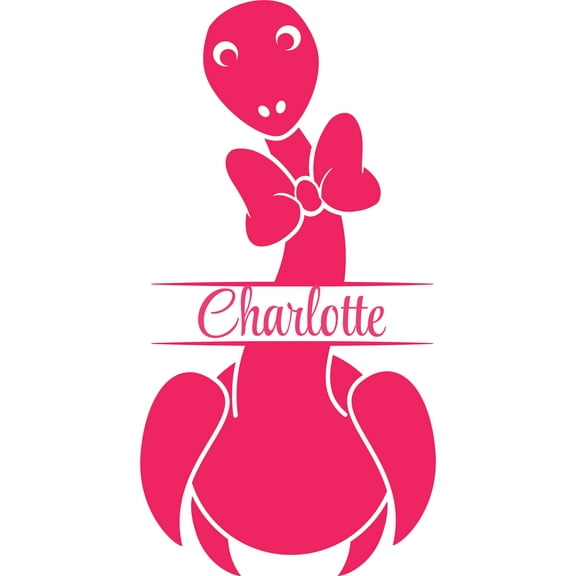 Wall Decal Cute Girly Long Neck Bow Boys Room Teady Bear Trains Dino Dinosaurs Tractor Trucks Airplane Holiday Gift Decorating Ideas Sticker - Size: 20 Inches X 12 Inches