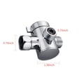 thumbnail image 3 of Htovila : 3-Way Shower Diverter Valve Mount G1/2 Handheld Shower Arm Diverter Splitter Polished Chrome Bathroom Shower System Replacement Part Attachment, 3 of 3