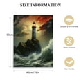 thumbnail image 2 of Nawypu Guiding Light, Lighthouse in Storm, Classic Prints Print on Canvas Wall Art, Beautiful Vintage Art for Living Room Decor, Canvas Prints, portrait,Wall, 2 of 5