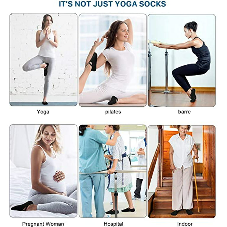 3pairs/set Women's Pure Color Criss-Cross Strap Anti-Slip Yoga Socks  Pilates Training Aid