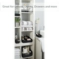 thumbnail image 4 of Simplify 6 Pack Multi-Sized Organizing Basket Plastic Storage Set in Black, 4 of 11