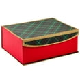 thumbnail image 1 of Hallmark 14" Large Holiday Gift Box (Green Plaid), 1 of 4