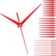 thumbnail image 1 of 10 juegos de kits de bricolaje para relojes de tiempo, punteros para relojes de pared, brazos de repuesto, conjunto de manecillas de metal, 1 of 6