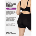 thumbnail image 3 of Fit for Me by Fruit of the Loom Women's Plus Size Seamless Short, 2-Pack, Sizes 1X-4X, 3 of 7