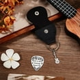 thumbnail image 2 of 1pcs Personalized Guitar Picks Gifts Pick Keychain Note Writing Stainless Steel Guitar Pick with PU Leather Case Plectrum Picks Set for Musician Lover Player Birthday, 2 of 9