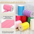 thumbnail image 3 of Uxcell Double Fold Bias Tape, Continuous Bulk Satin Fabric for Sewing and Quilting Pink, 3 of 7