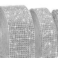 thumbnail image 3 of 3 Roll Self-Adhesive Crystal Rhinestone Diamond Ribbons DIY Decor Self Adhesive Silver, 3 of 5