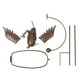 thumbnail image 4 of Escultura metálica de búho/águila para jardín con movimiento al viento, perfecta decoración al aire libre., 4 of 6