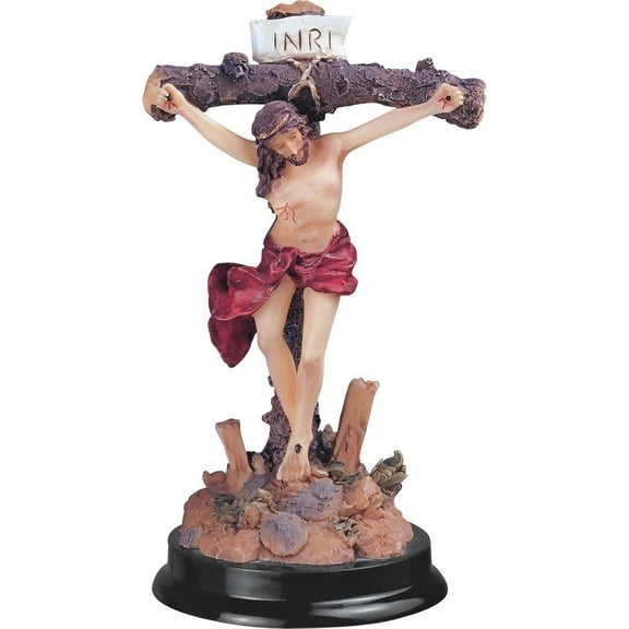 FC Design 5"H Jesus Nailed On The Cross Wall Plaque Crucifix Holy Statue Sculpture Ornament Decoration Home/Room Decor and Unique Gift Ideas for Housewarming, Holidays and Birthdays