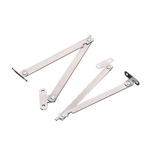 2Pcs Stainless Steel Folding Pull Rod Cabinet Door Movable Lift Up Support