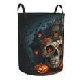 thumbnail image 7 of ZICANCN Laundry Basket Organizer, Colorful Modern Ghost Skull Collapsible Hamper for Bathroom Bedroom Laundry Room, Small Size, 7 of 7