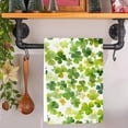 thumbnail image 1 of AYktou St Patricks Day Decorations,Spring Decor St. Patrick's Day Kitchens Towel Green Luckys Clovers Towel St. Patrick's Day Decorations For Home Dry Cloth 18x26 Inch Kitchen Towels, 1 of 6