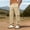 #076-Khaki, variant on Men's Outdoor Cargo Pants for Men Solid Color Drawstring Elastic Waist Multi Pocket Trousers for Hiking Gift
