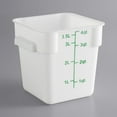 thumbnail image 3 of TrueCraftware- 4 Qt. Polypropylene Square Food Storage Container White - Space Saving Food Storage Container Meal Prep Pantry Storage Container Reusable for Kitchen Organization Dishwasher Safe, 3 of 5