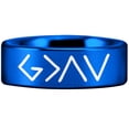 thumbnail image 5 of Tungsten Romans 8:39 Ring, 5 of 7