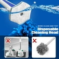 thumbnail image 3 of JEHONN Disposable Toilet Brush Holder Set Wall Mounted with 48 Refills for Sink(Blue), 3 of 6