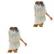 thumbnail image 4 of Camisa de vestir de playa Qarigey blusa de botón manga larga transpirable mujer blanco L 2Conjunto, 4 of 6