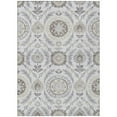 thumbnail image 2 of HomeRoots 584961 10 x 14 ft. Floral Washable Indoor & Outdoor Rectangle Area Rug, Silver, Gray & Taupe, 2 of 5