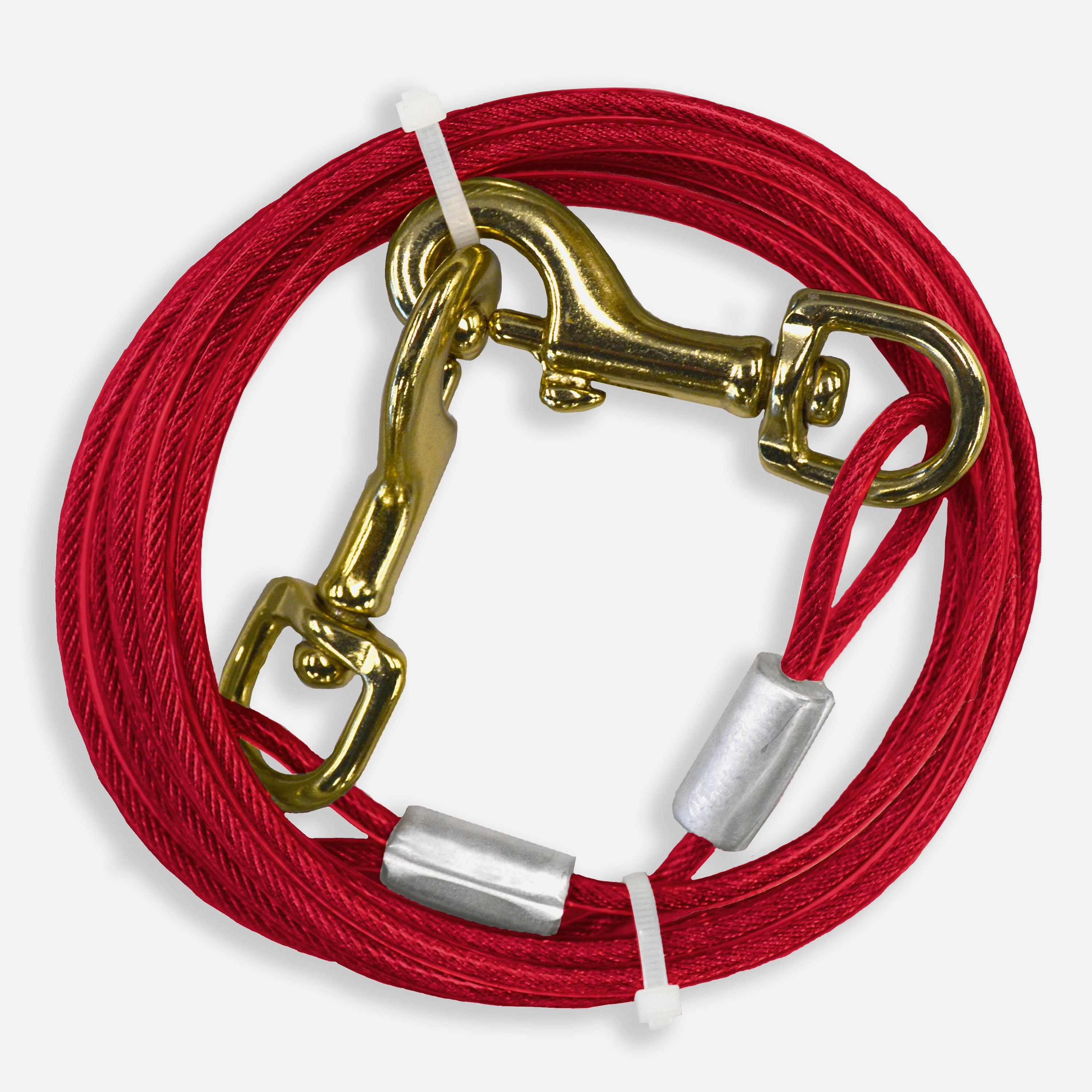 Four Paws Medium Weight Dog Tie Out Cable Red 10 feet Walmart