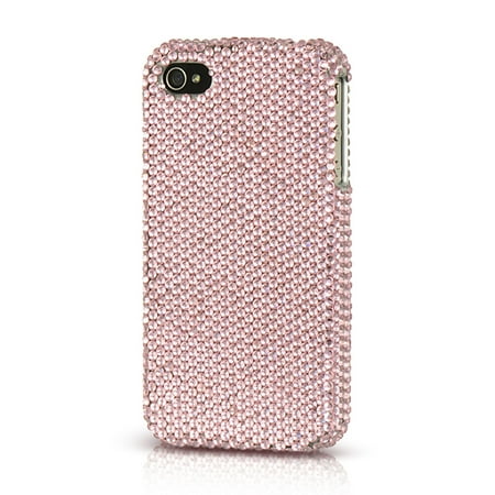 Platinum Series Case - Insten Platinum Endless Sparkles Series Hard Skin Back Rear Case For Apple iPhone 4 / 4S - Pink