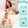 thumbnail image 2 of 70 pack mini dental floss travel mint flavor sliding dental floss oral care with portable box suitable for adult teeth 164 feet/50 meters, 2 of 4
