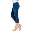 thumbnail image 3 of Bluberry Jean Court pour Femmes Claudia Délavé Moyen Indigo, 3 of 5