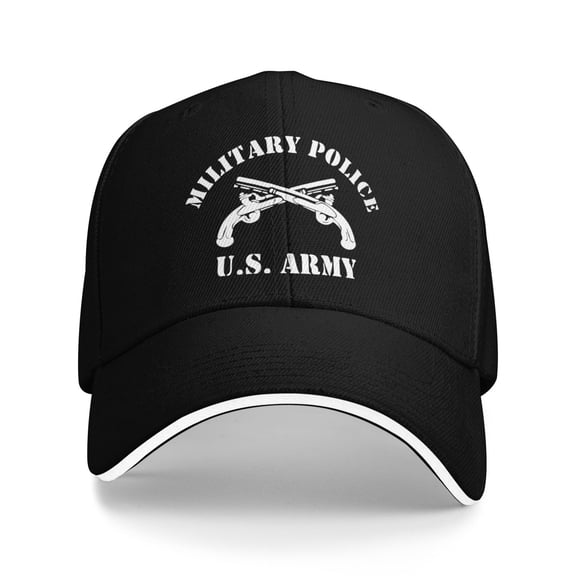 Military Police Us Army Logo Unisex Sandwich Cap Classic Baseball Capunisex Adjustable Casquette Dad Hat