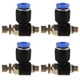 thumbnail image 3 of Conector neumático 20 piezas OD 4mm tubo M5 Control de velocidad del aire ANGGREK  Otros, 3 of 8