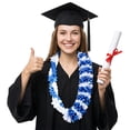 thumbnail image 3 of Kicpot Graduation Leis Class of 2026 Grad Ribbon Leis Double Braided Necklace Hawaiian Flower Garland with Metal Graduation Cap Hanging Keepsake Ornament for Him Her Graduation Party Decorations, 3 of 11