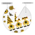 thumbnail image 2 of Rocae Sunflower Gnome for Christmas Tree Skirt with Pom Pom Trim for Holiday Party for Holiday Home Decor Indoor Outdoor-30", 2 of 7
