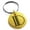 Gold, variant on Stainless Steel Letter D Initial Metro Retro Monogram Engraved Small Medallion Circle Charm Keychain Keyring