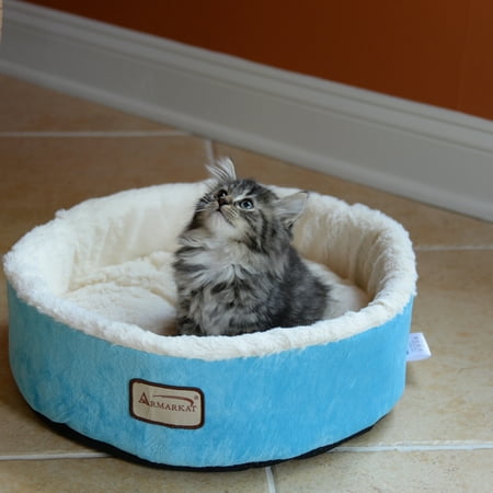 Armarkat 15" Soft Plush Round Dount Cat Beds, Dog Cuddler C12HTL/MB