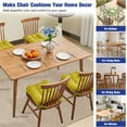 thumbnail image 5 of XIECUVA Chair Cushions for Dining Chairs, Set of 4, Memory Foam Kitchen Chair Cushions with Quilted Non-Slip Rubber Backing, 15.5" x 15.5" x 3.5", Ginger Yellow, 5 of 8