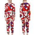 thumbnail image 3 of FKELYI Cartoon Christmas Santa Pj Size 7-8 Years Old Polyester Girls Loungewear Set of 2 Comfortable Xmas Hoilday Children Pajamas Boys, 3 of 5