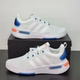 thumbnail image 3 of Adi-das Racer TR23 Men's Size 10 Athletic Shoes White Blue Casual Sneakers, 3 of 6