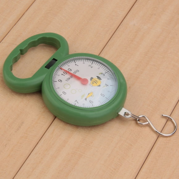 Peggybuy 10kg Weighing Hanging Scale Kitchen Hook Fishing Pocket Scale Cooking Accessory