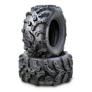 WANDA TYRES Wanda ATV/UTV Tires 25x11-10 25X11X10 6PR P375 - 10216 Super Lug Mud, Set 2
