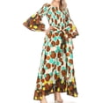 thumbnail image 4 of Sakkas Tesa Women's Off the Shoulder Top Pants Set African Ankara Print w/Pockets - 40-Multi - One Size Regular, 4 of 5