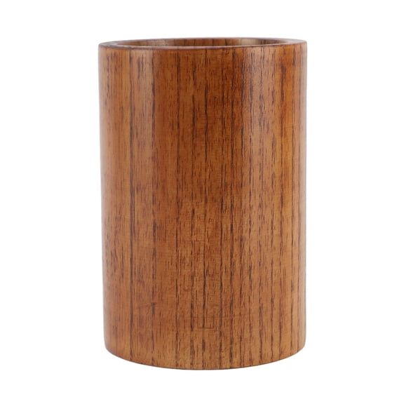 BIMZUC Sour Jujube Wood Round Utensil & Chopstick Organizer – Eco‑Friendly, Multifunctional Tableware Storage Bucket