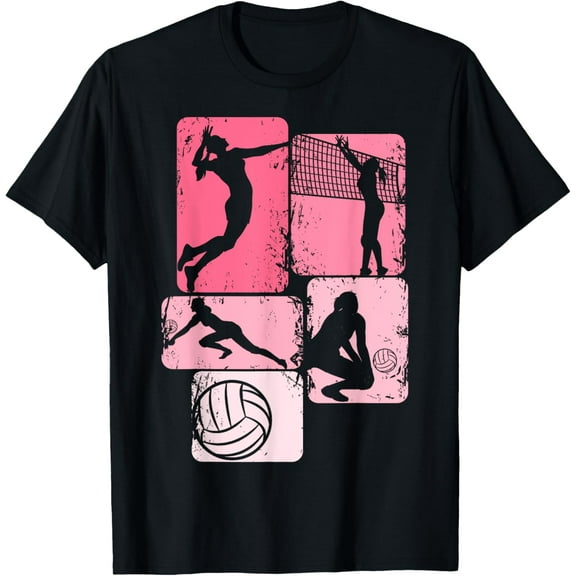 Volleyball Girls Women Youth Girl Player T-Shirt