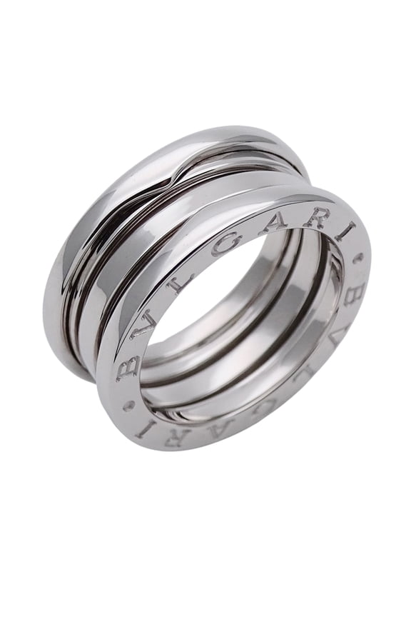 Pre-Owned BVLGARI Ring for Women and Men, Brand Ring, 750WG B-zero1, 3-band, White Gold, Size...