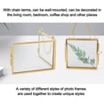 thumbnail image 4 of ZheElen Embossed Glass Photo Frame With glass frame, Strong Load-bearing Chain – Plant Wall Decor Suitable, 4 of 6