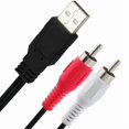 thumbnail image 2 of USB To 2RCA Composite Sound Video Converter Cable Accessories For Streaming Media Camcorder To PC/TV Sound Transfer 1.5m, 2 of 10