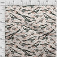 thumbnail image 3 of oneOone Velvet Dark Teal Green Fabric Bird Diy Clothing Quilting Fabric Print Fabric By Yard 58 Inch Wide, 3 of 4